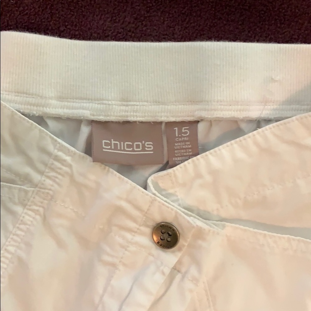 Chico’s cotton crop pants